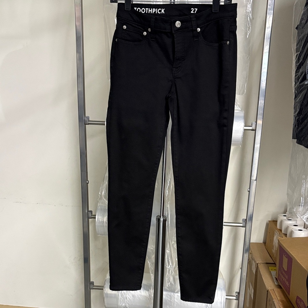 J. Crew Women's Toothpick Black Skinny Jeans
